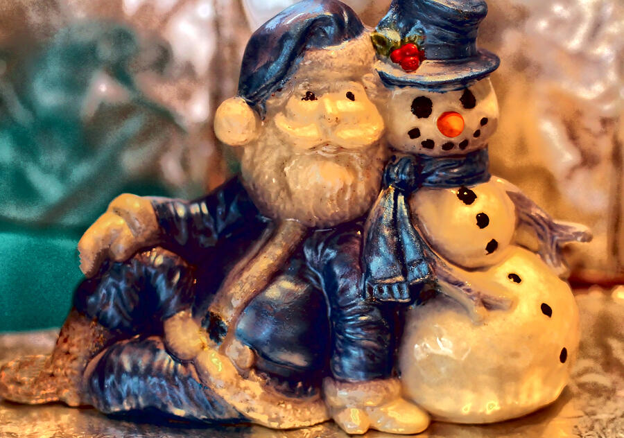 Sapphire Santa and Mr. Snowman Photograph by William Rockwell