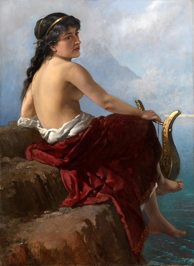 Sappho Painting by Alexandre Isailoff