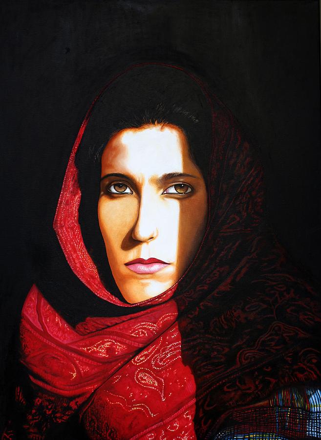 Muslim Woman Painting - Sara Dowling by Harrison HInde