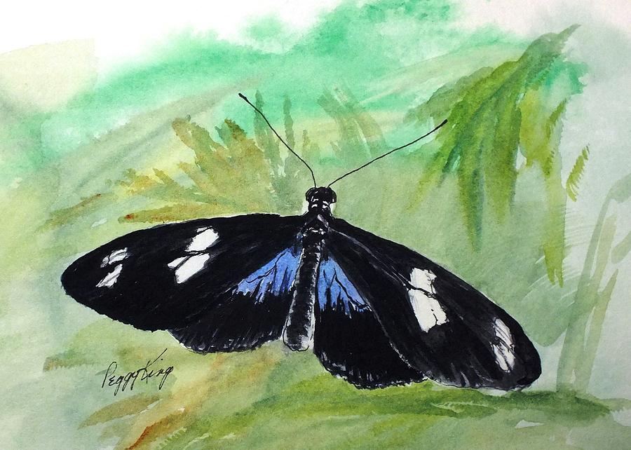Sara Longwing Painting by Peggy King