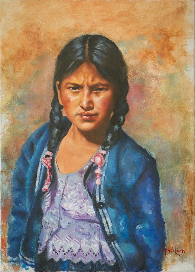 Sarah Painting by Alfredo Linares Fine Art America