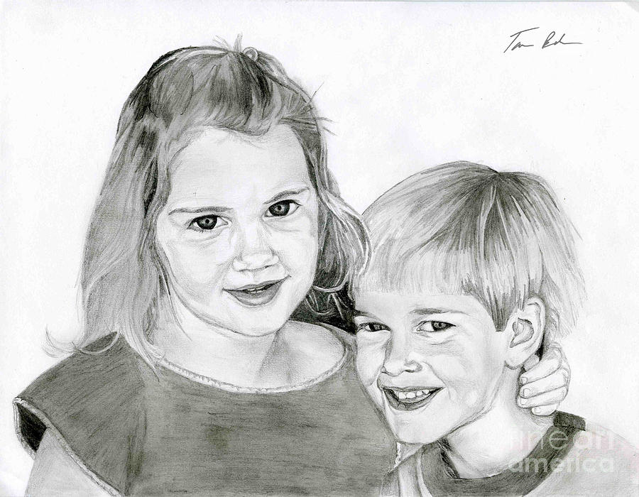 Sarah and Matt Drawing by Tamir Barkan