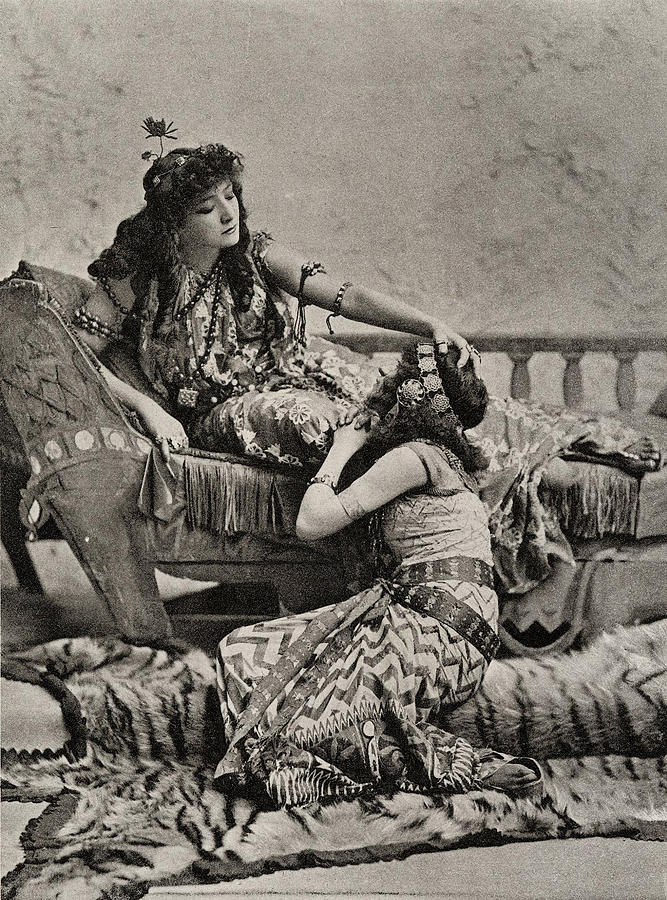 Celebrity Photograph - Sarah Bernhardt, French Actress by Folger Shakespeare Library