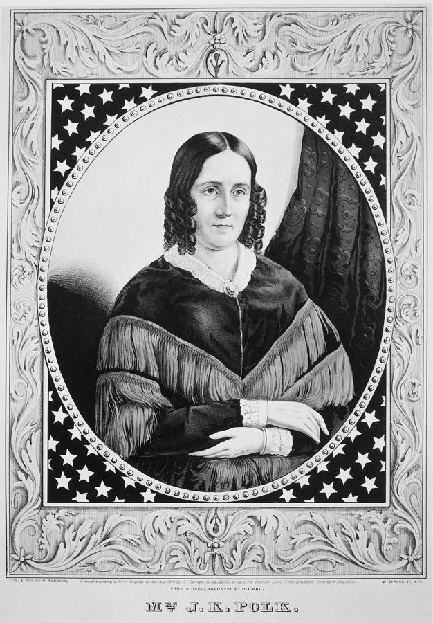 Portrait Painting - Sarah Childress Polk (1803-1891) by Granger