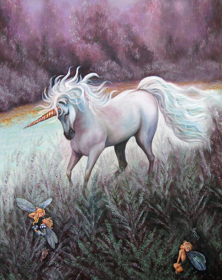Fairy Painting - Sarahs Dream by Jean R Brown - J Brown