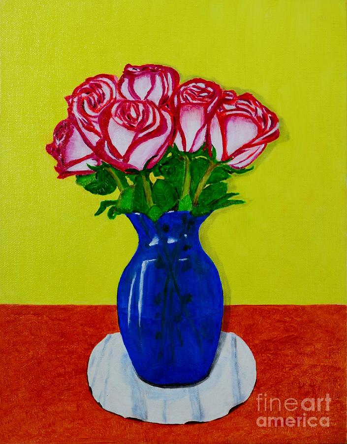 Saras Roses Painting by Melvin Turner