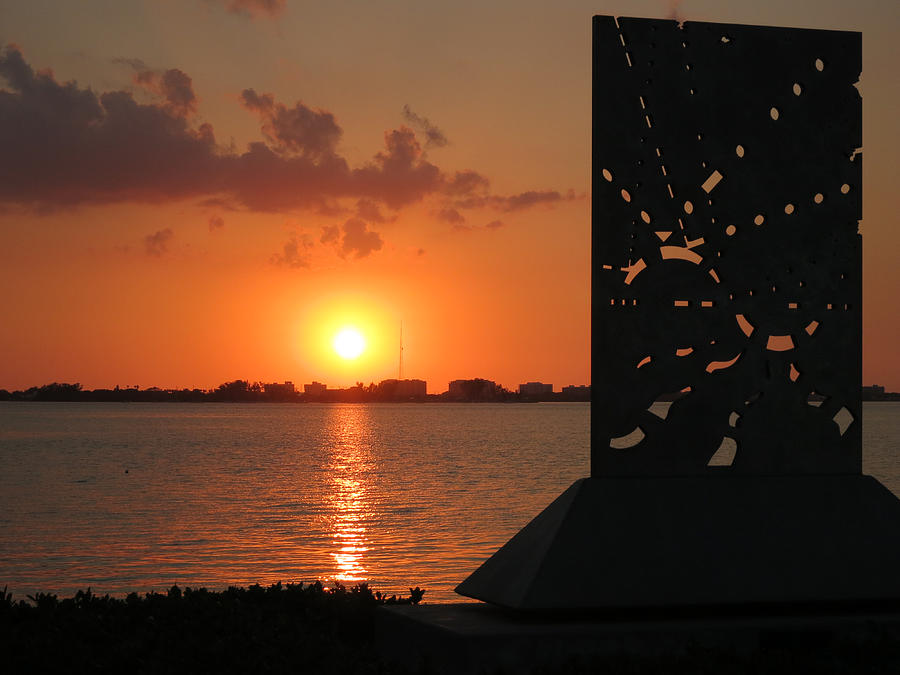 Sarasota Bay Sunset Photograph by Richard Goldman