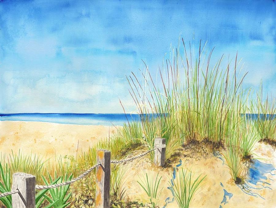 Beach Painting - Sarasota Dunes by Patty Pickles