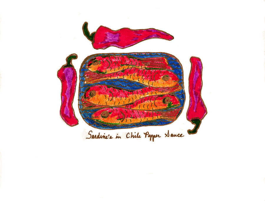 Sardines in Chili Pepper Sauce Painting by Clarity Artists
