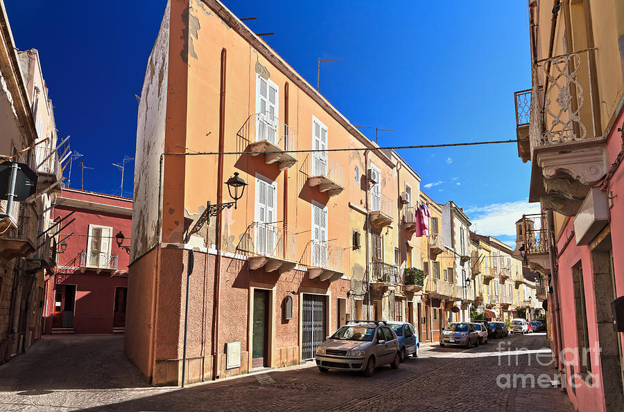 Sardinia - street in Carloforte Photograph by Antonio Scarpi