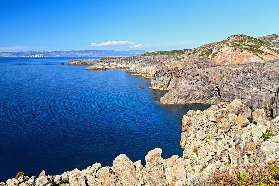 Sardinia -cliff in San Pietro Island Photograph by Antonio Scarpi