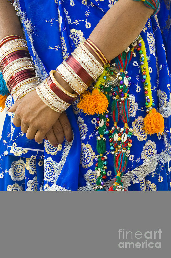 Sari And Bangles, India Photograph by John Shaw
