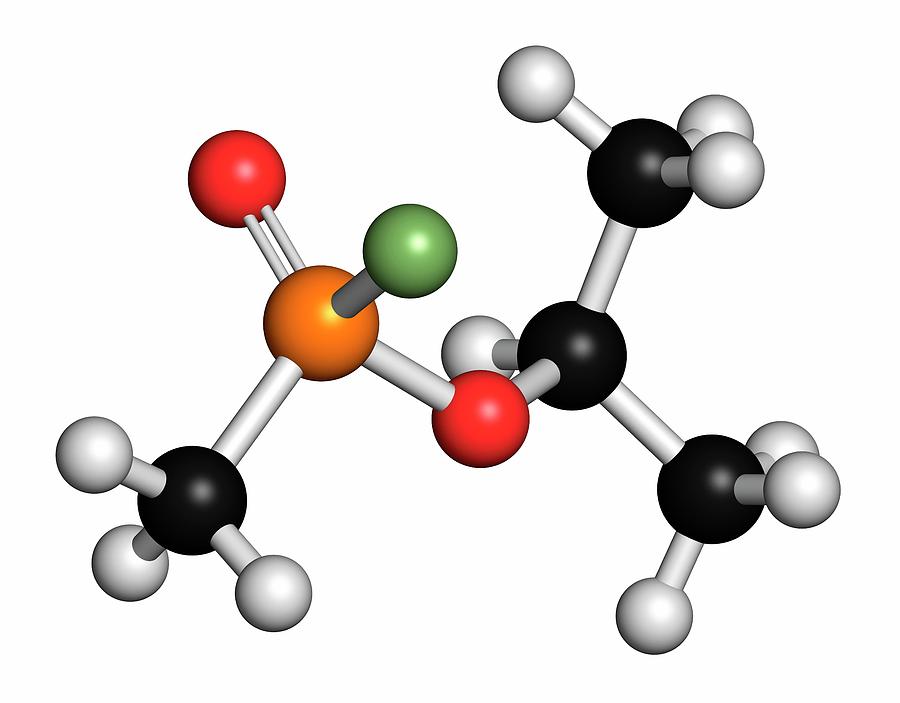 Sarin Nerve Agent Molecule Photograph by Molekuul/science Photo Library ...