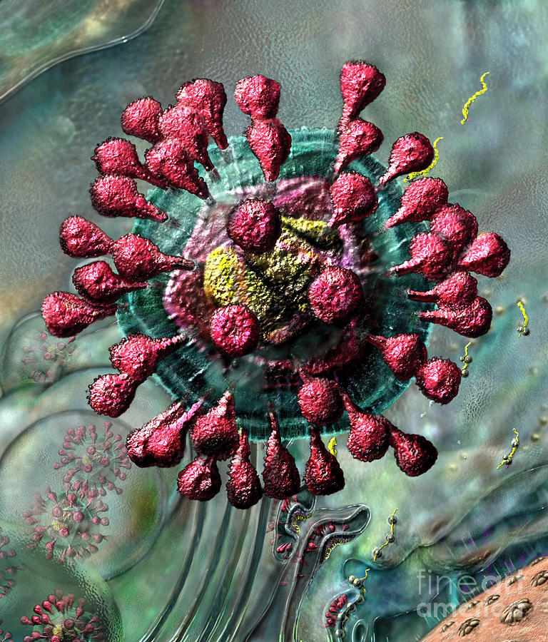 SARS Coronavirus Digital Art by Russell Kightley
