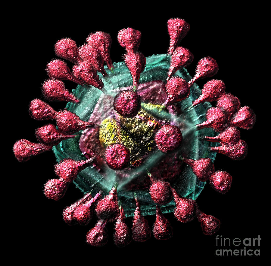 SARS-like Coronavirus #1 Digital Art by Russell Kightley