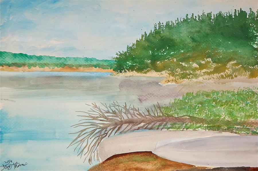 Sasaginnigak Lake Painting by Troy Thomas