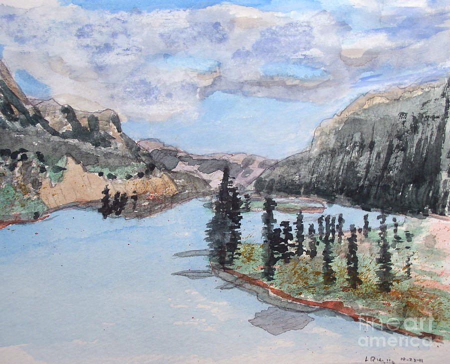 Saskatchewan River Crossing - Icefields Parkway Painting by R Kyllo