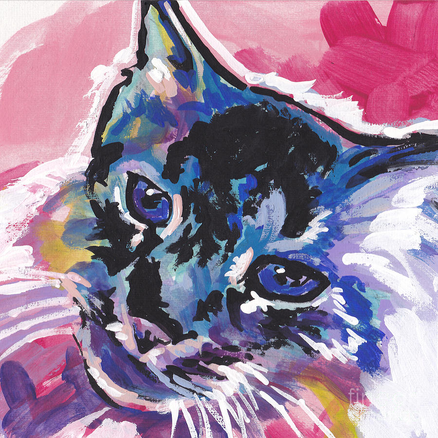 Sassy Tabby Painting by Lea S