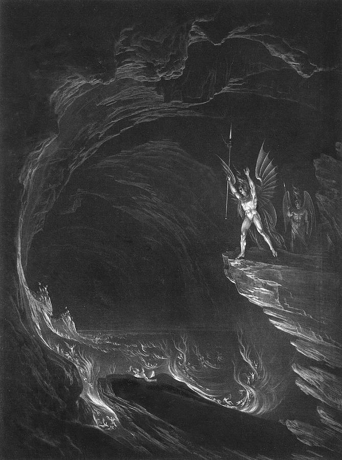 Satan, In Hell, Addresses His Legions Drawing by Mary Evans Picture