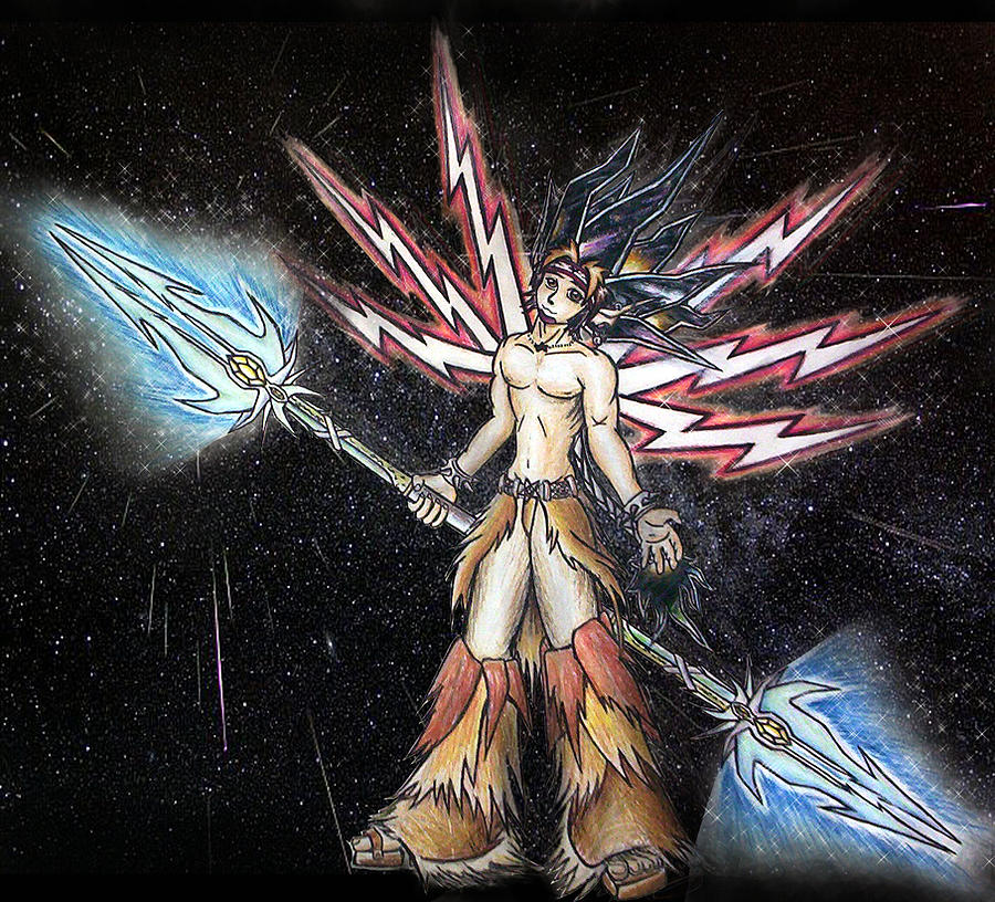 Satari God of War and Battles Painting by Shawn Dall