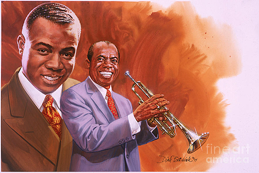 Satchmo Painting by Dick Bobnick