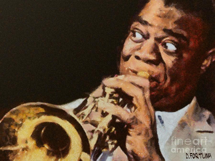Satchmo Painting by Dragica  Micki Fortuna