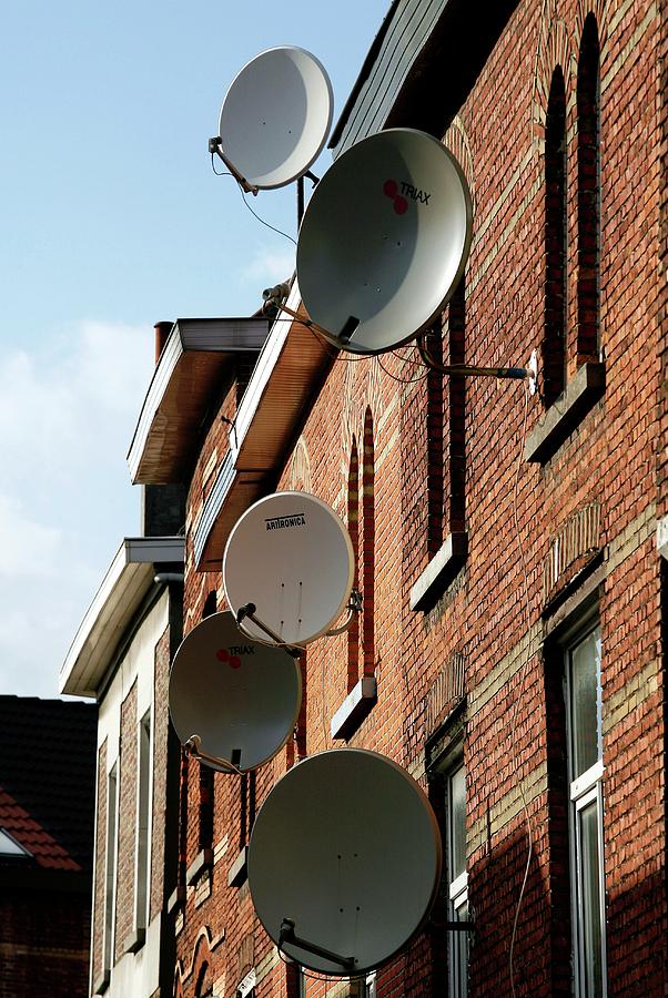 Satellite Dishes Photograph by Christophe Vander Eecken/reporters/science Photo Library
