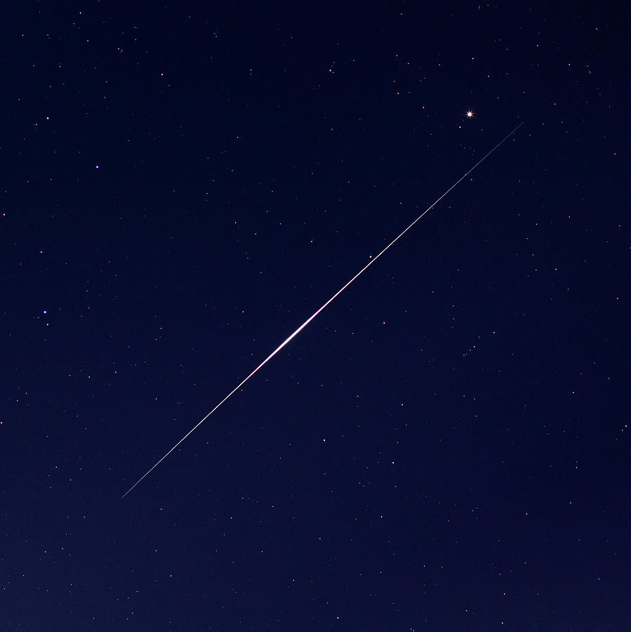 Satellite Flare Photograph by Babak Tafreshi