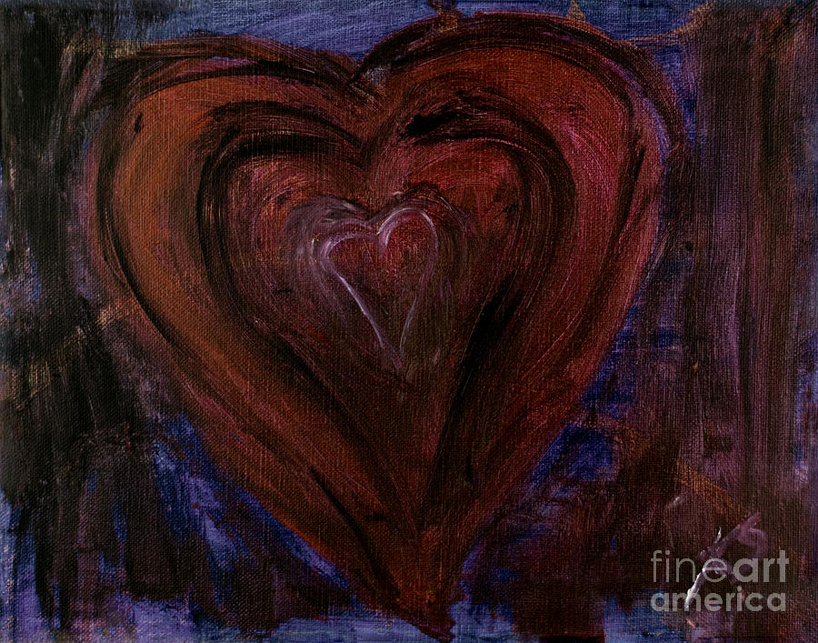 Satellite Heart Painting by Katy Lord Nguyen - Fine Art America