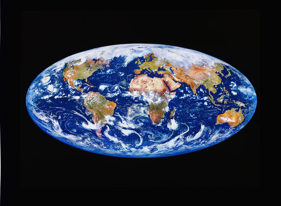 Satellite Image Of The Earth Photograph by Kevin A Horgan/science Photo Library