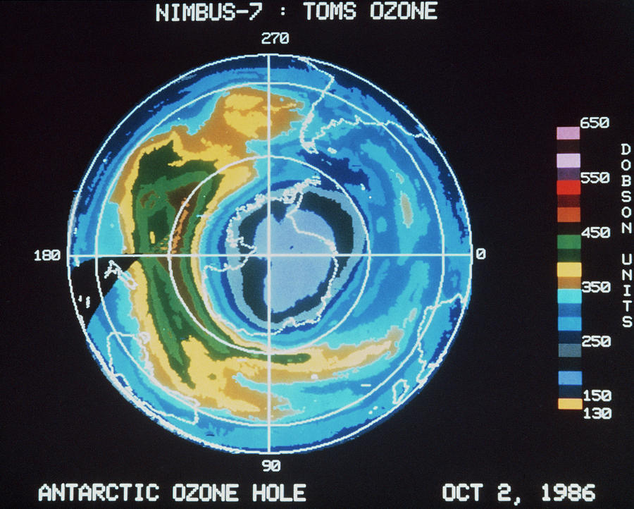 ozone layer depletion map