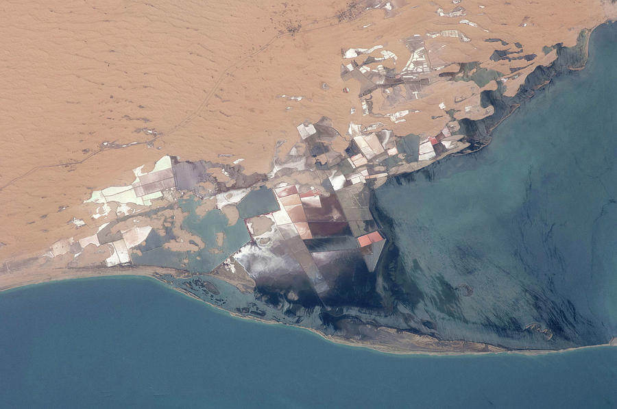 Satellite View Of Bardawil Lake, North Photograph by Panoramic Images