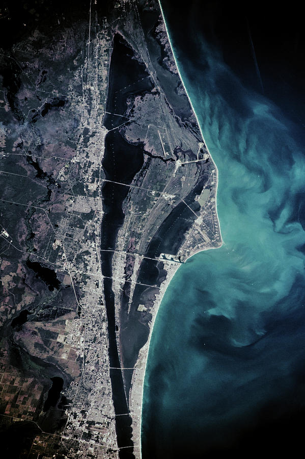 Satellite View Of Cape Canaveral Photograph by Panoramic Images
