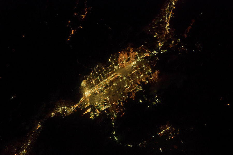Las Vegas Photograph - Satellite View Of Las Vegas, Nevada, Usa by Panoramic Images