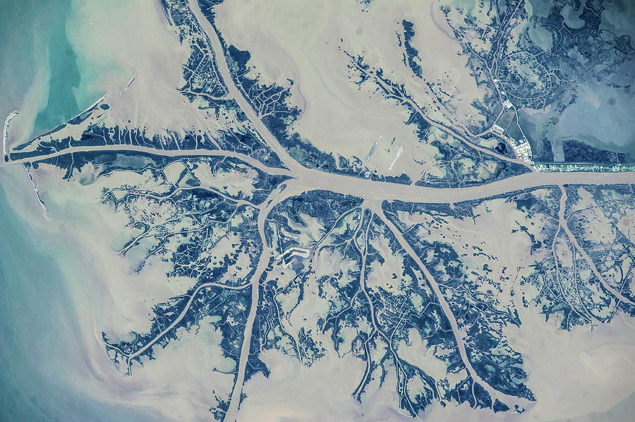 Satellite View Of Mississippi River Photograph by Panoramic Images