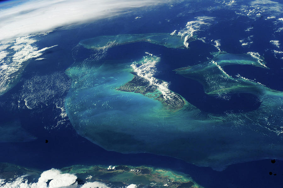 Satellite View Of The Bahamas Photograph By Panoramic Images Pixels