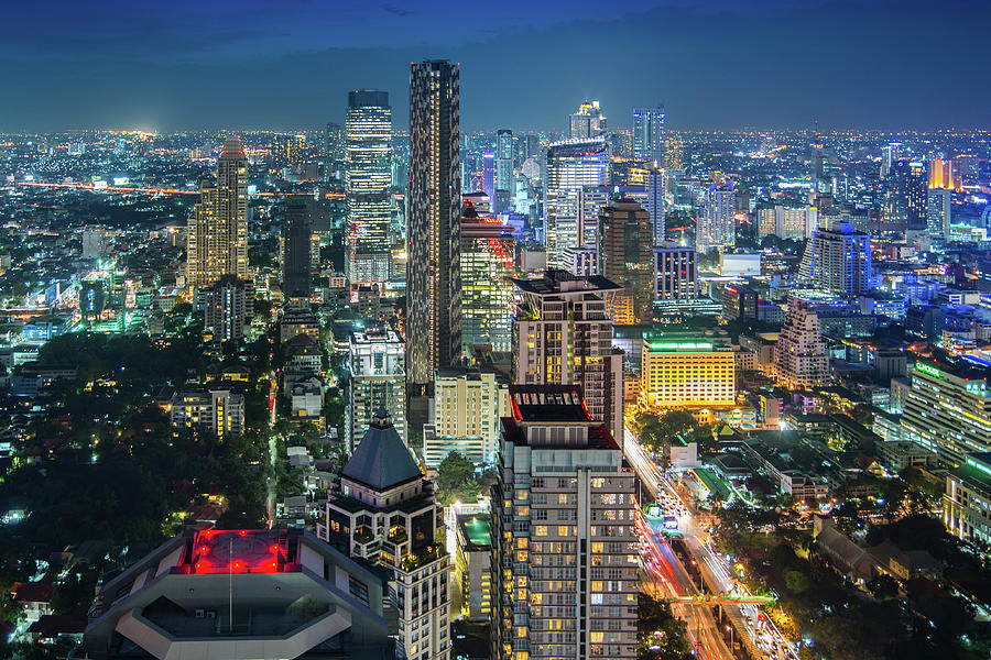 Sathorn Bangkok Photograph by Ironheart - Fine Art America