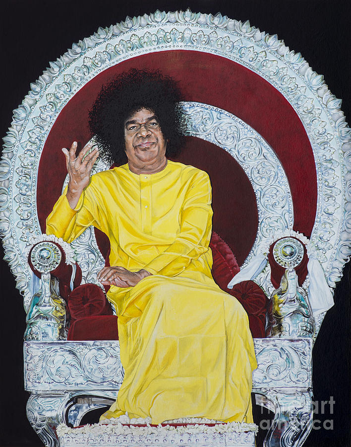 Sathya Sai Baba Painting by Tim Gainey - Pixels