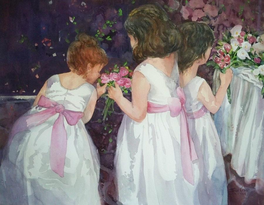 Satin and Sashes Painting by Sue Kemp