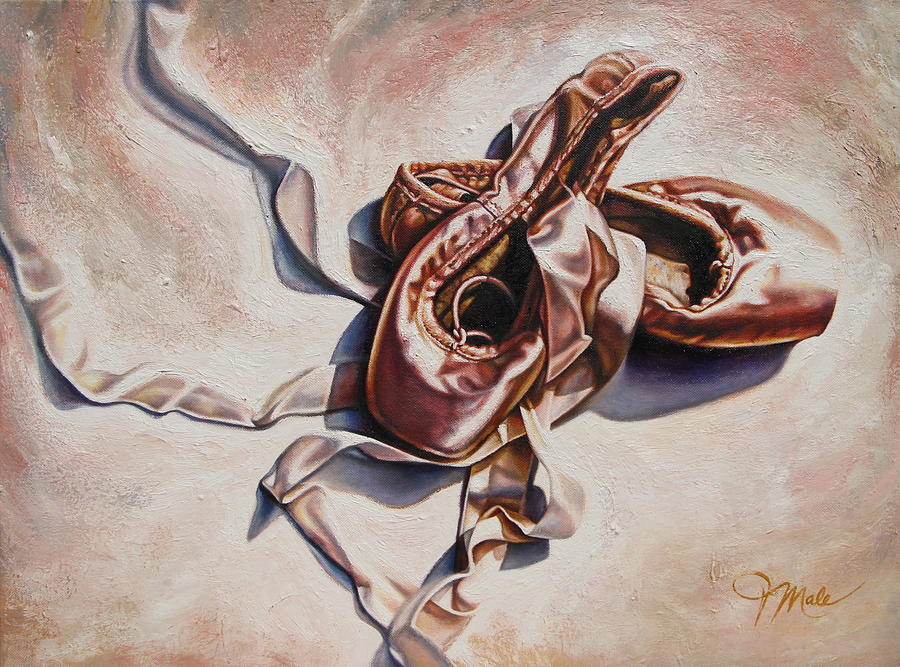 Satin Ribbons Painting by Tracy Male
