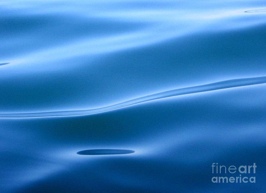 Satiny Serene Blue Waters Closeup Photograph by Rose Santuci-Sofranko