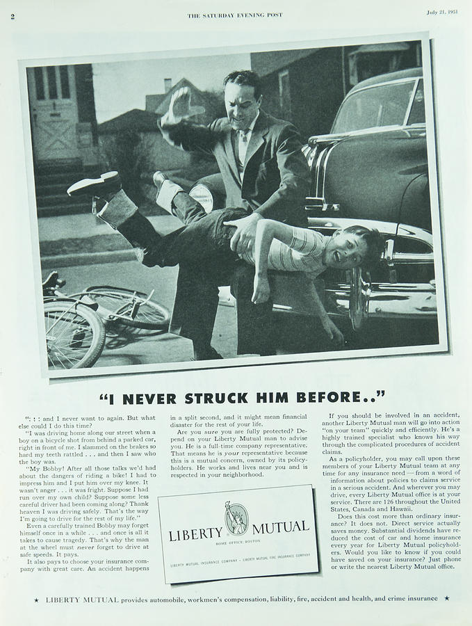 Saturday Evening Post Magazine Insurance Ad Photograph by Wwing