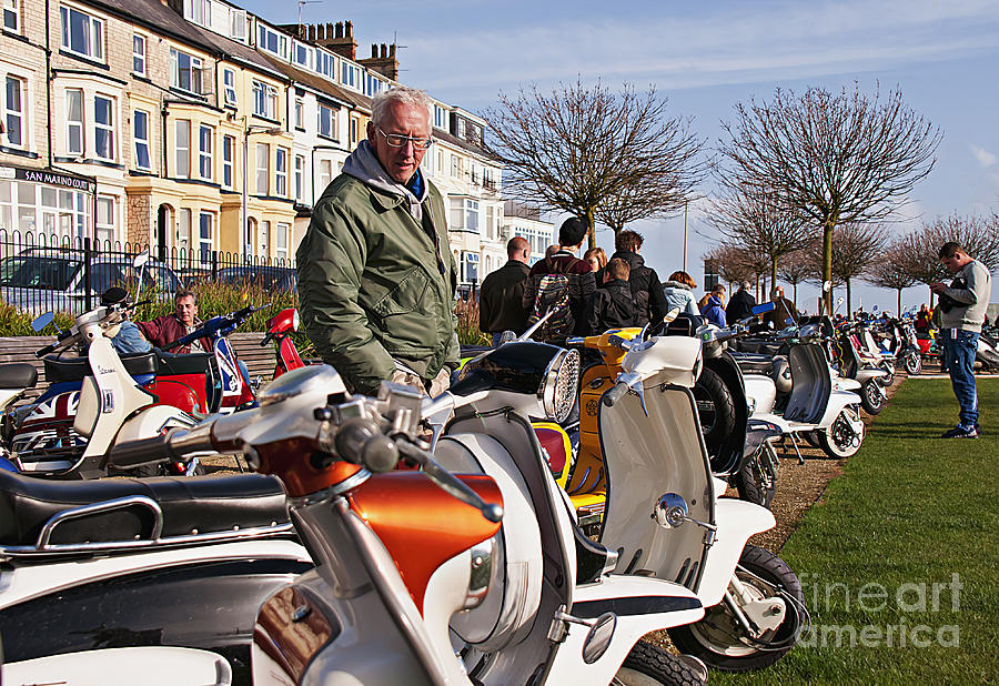 Scooter Photograph - Saturday Morning  Two by David Hollingworth