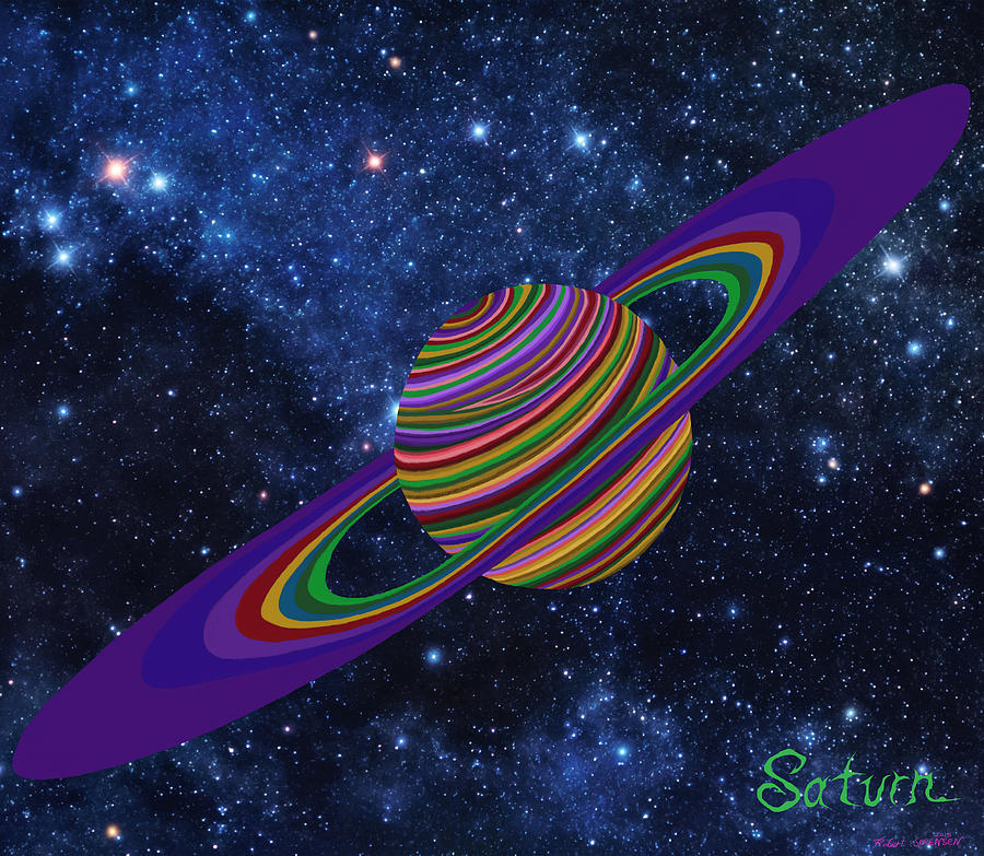 Saturn 13 Painting by Robert SORENSEN