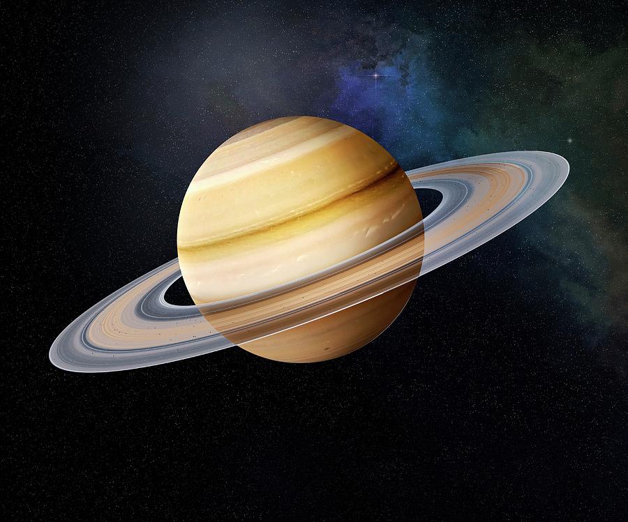 Saturn Photograph by Claus Lunau/science Photo Library