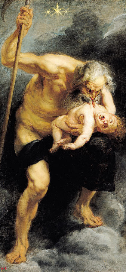 Peter Paul Rubens Painting - Saturn Devouring His Son by Peter Paul Rubens