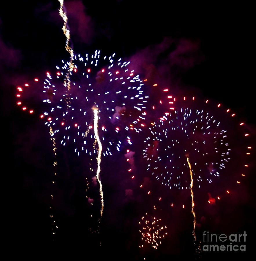 Fireworks Photograph - Saturn by Lilliana Mendez