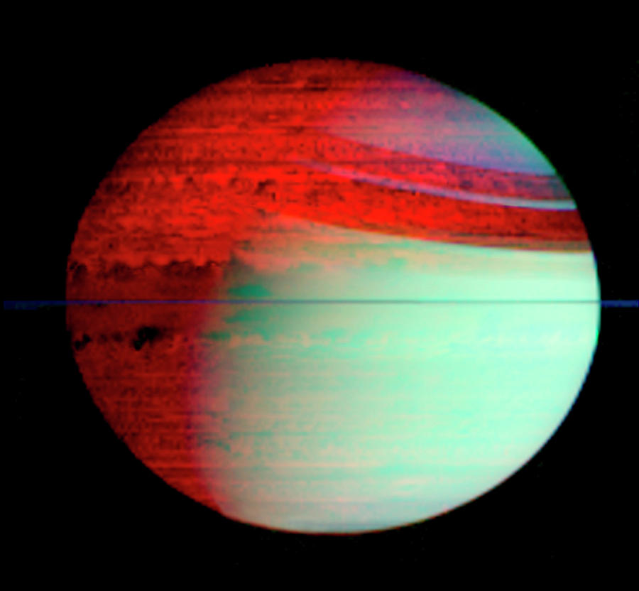 Saturn Photograph by Nasa/jpl/u. Arizona/science Photo Library