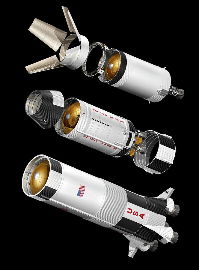 space rocket stages