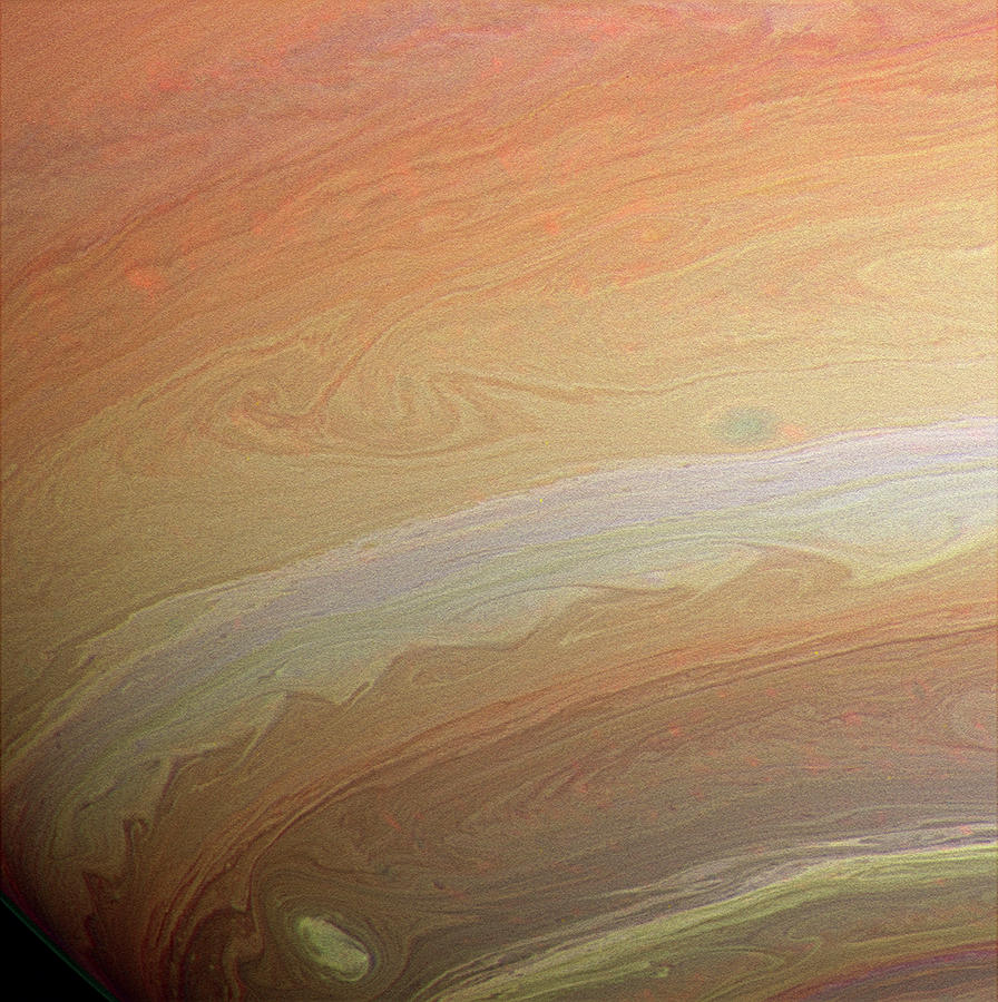 Saturns Atmosphere Photograph by Nasa/jpl/ssi/science Photo Library